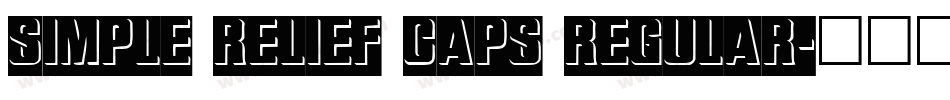 SIMPLE RELIEF CAPS REGULAR字体转换